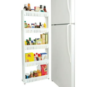 Rackaphile 5 Tier Slim Slide Out Mesh Rolling Cart Kitchen Pantry