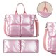 thumbnail image 5 of Bolso Color Sólido Bolso Mano Algodón Suave Bolso Hombro Con Correas Algodón Rosa, 5 of 9