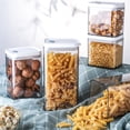 thumbnail image 1 of Iumwxz Kitchen Gadgets Kitchen Transparent Moistureproof and Fresh-Keeping Sealed Storage Tank Kitchen Utensil Set White Plastic Reduced Price, 1 of 3