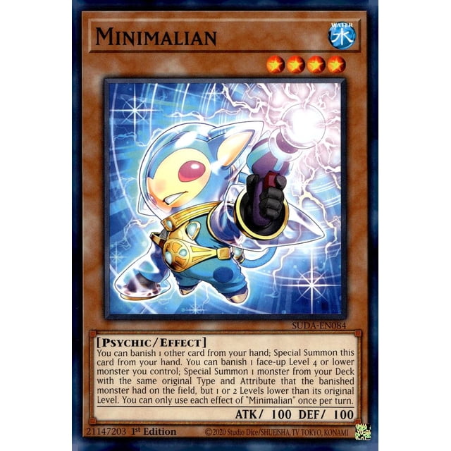 Carta común Minimalian de Yu-Gi-Oh! Edición 1.ª