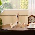 thumbnail image 4 of CNKOO Display Rack Curved Design Handmade Foldable Wooden Easel Plate Tea Cake Dish Display Stand Home Decor for Cafe, 4 of 8