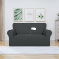 thumbnail image 2 of 100% Dual Waterproof Couch Cover Slipcovers for Couches and Sofas - Stretch Non Slip Fleece Sofa Covers Washable, Leakproof Furniture Protector for Kids, Pets, Dog (Sofa, Light Gray), 2 of 7
