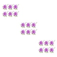 thumbnail image 2 of Moyic 6 piezas PVC Artificial Lilys flor decorativa Púrpura, 2 of 6