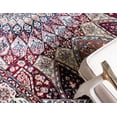 thumbnail image 6 of Rugs.com Rabia Collection Rug – 3' x 5' Burgundy Low Rug Perfect For Entryways, Kitchens, Breakfast Nooks, Accent Pieces, 6 of 9