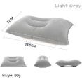 thumbnail image 2 of Almohada inflable para acampar, paquete de 2, gris, para oficina, fines de semana, vacaciones en la playa, vacaciones en tienda (azul cielo), 2 of 5