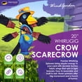 thumbnail image 2 of Crow Scarecrow Whirligig Wind Spinner, 2 of 6