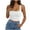 White, variant on Luxalzxs Crop Tank Tops for Women Casual Summer Sleeveless Square Neck Workout Fitness Basic Going Out Tank Top Y2K Sexy Slim Fit Lightweight Comfy Tee Shirts