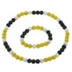 thumbnail image 1 of Conjunto de Collar y Pulsera de Béisbol Uxcell, Collar de 18" y Pulsera de 7.5" (Amarillo Blanco Negro, Paquete de 2), 1 of 6