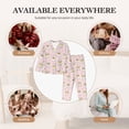 thumbnail image 7 of Pofeuu Queen For Rabbit Print Womens Pajamas Set Long Sleeve Sleepwear Button Down Nightwear Soft Pj Lounge Sets Button Down Pajamas Women-, 7 of 7