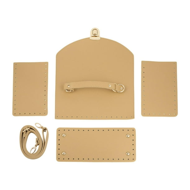 Bases para bolsos de crochet, manualidades, bricolaje, tejido, accesorios para bolsos, confección de carteras, para mujer Caqui