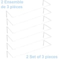 thumbnail image 4 of Protecteur de Rideau, 2 Ensembles de 3 Pcs – Garde de Sécurité Résistant à la Chaleur pour Chauffages Électriques de Plinthe, Installation Sans Outil/protecteur de Rideau pour Plinthe Chauffante, 6 Pcs, 4 of 5