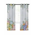 thumbnail image 7 of Easter Colorful Eggs Blackout Curtains for Bedroom, Spring Eucalyptus Leaves Floral Plant Thermal Insulated Kitchen Drapes with Grommets, Light Blocking Window Treatment, 2 Panels 42" x 45", 7 of 7