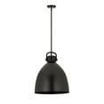 thumbnail image 2 of Innovations Lighting  Newton Metal Bell - 1 Light 18" Stem Hung Pendant Matte Black, 2 of 5