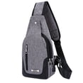 thumbnail image 2 of XWSHYW Contenedores de Almacenamiento 2023 Nuevo Bolso de Pecho Multifuncional para Hombre, Bolso de Mensajero, Bolso de Hombro Informal de Moda, Mochila Pequeña de Lona, 2 of 6