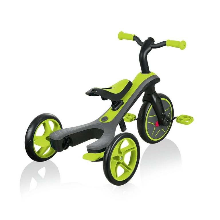 Globber 632-106 4-in-1 Trike Explorer, Lime Green, Baby Tricycle