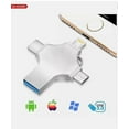 thumbnail image 3 of 2TB 1TB 4in1 Flash Drive Photo Storage Stick OTG For iPhone Samsung Android PC, 3 of 5