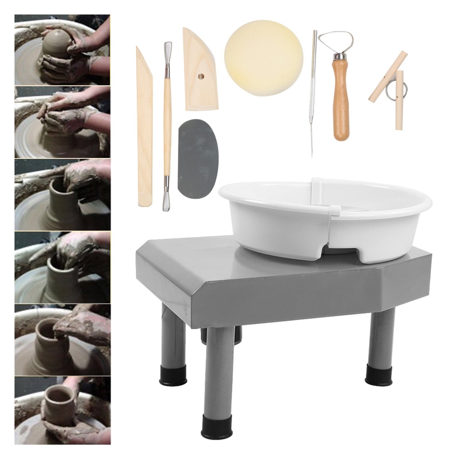 350W Electric Pottery Wheel Machine with Turntable Sculpting LCD Display Ceic Pottery Wheel Machine DIY Clay Forming Tool ,Durable Design