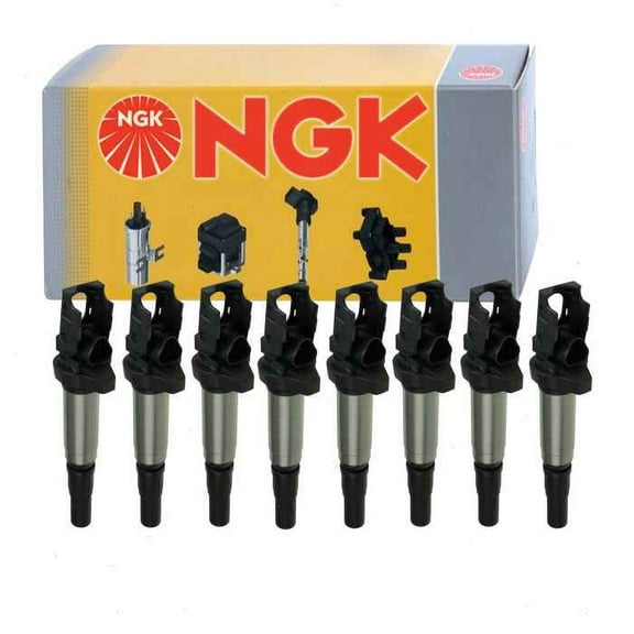 8 pc NGK Ignition Coils compatible with BMW 750i xDrive 4.4L V8 2010-2016