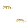 thumbnail image 4 of Guardoinrt Animal Shape Sculpture Solid Color Replacement Simulation Modern Exquisite Decorative Stylish Office Decor Ornament Gold 2Set, 4 of 6