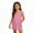 Pink, variant on HAOTAGS Girls Racerback Dresses 7-8,Tween Halter Solid Pocket V-Neck Playsuit Sleeveless Tank Dress Hot Pink