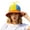Yellow, variant on Funny Adult Rainbow Propeller Hat Fisherman Hats Baseball Cap with Propeller Adjustable Cute Cap Snapback Hat for Fun Events