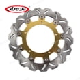 thumbnail image 5 of Arashi Front Brake Disc Rotors for Yamaha MXT 850 NIKEN 2018-2019 / XSR900 ABS 2016-2019 / XSR 900 ABARTH ABS 2017-2018 Motorcycle Replacement Accessories Gold, 5 of 5