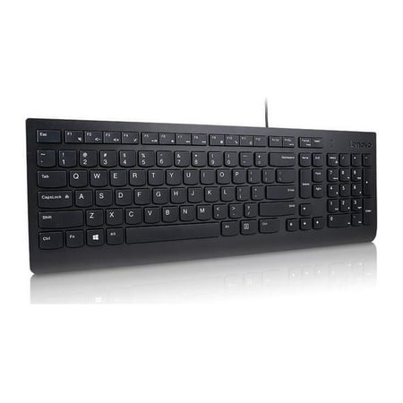 UPC: 0195713015356 | Lenovo Essential Wired Keyboard (Black) – US English 103P