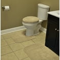 thumbnail image 5 of Garland Rug Cabernet Washable Nylon Bath Rug Set, 3 Piece Set (21"x34" Bath Rug, Contour Rug, & Toilet Lid) Linen, 5 of 5