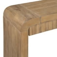 thumbnail image 5 of Rustic Console Table with Fluted Drawer Front, Entryway Table with Curved Corners & Thick Legs, Sturdy Sofa Table for Hallway & Living Room (Natural), 5 of 11