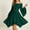Green, variant on Dvprdro Off Shoulder Dress for Women Batwing Sleeve Ruffled Hem Mini Short Dress Halloween Costume Party Dresses