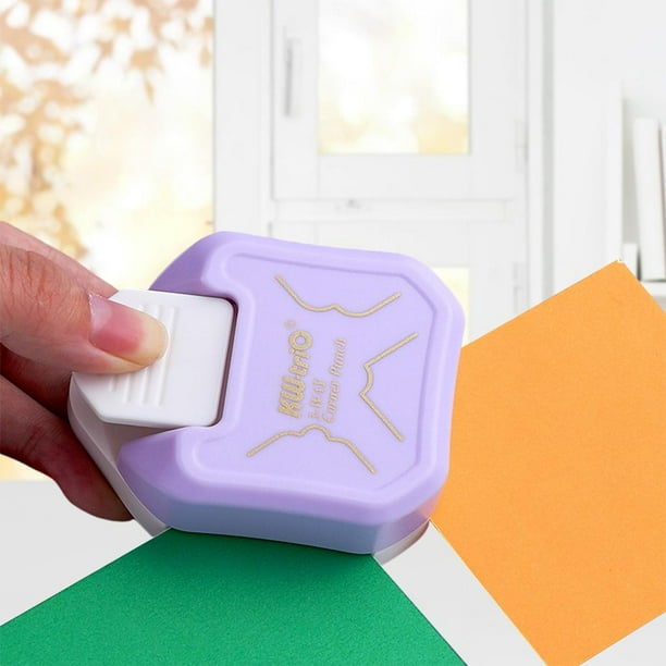 Perforadora de esquina forma forma forma de 3 vías R4mm R7mm R10mm para s de bricolaje y álbumes de recortes , púrpura 59x34x70mm perfecl Perforadora de esquina de papel