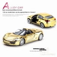 thumbnail image 4 of 1:32 Electroplated Car Model Super Car Model Children Boy Diecast Toy Vehicle Decoration Die Cast Car Toy Children Gift, 4 of 9