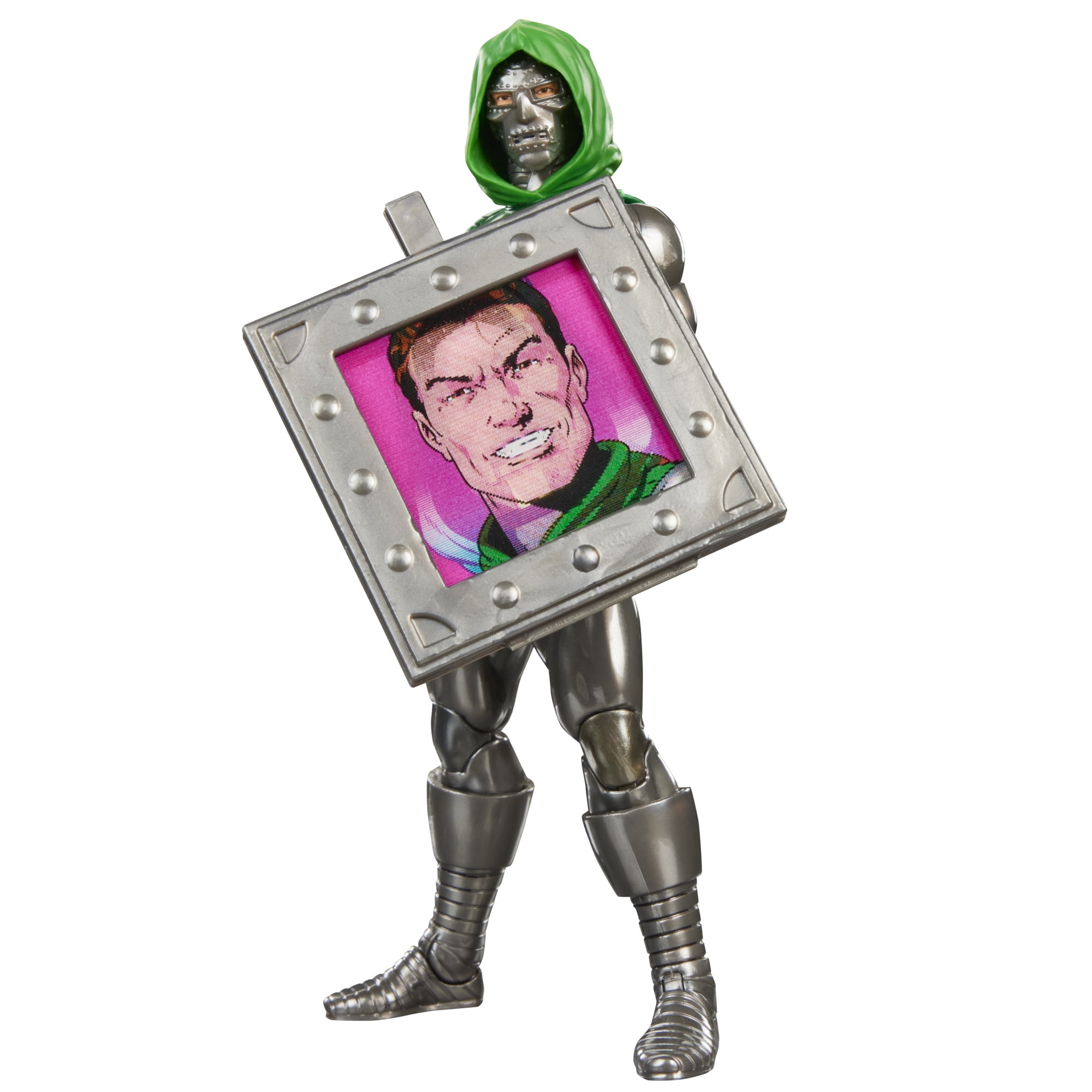 Marvel Legends Series Secret Wars Doctor Doom, Retro Fantastic Four Comics Collectible Action Figure (6”)