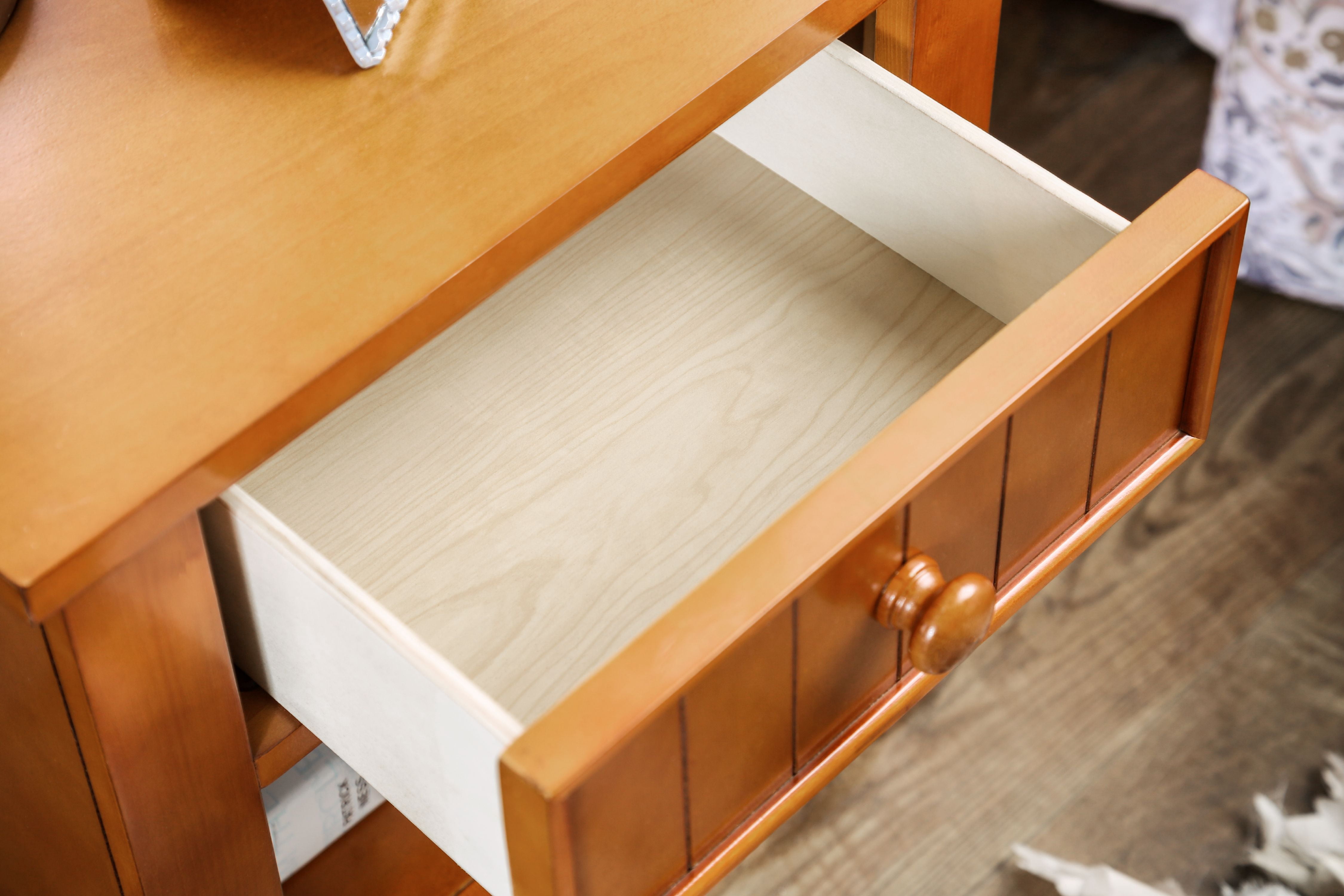 Furniture of America Geniet Nightstand with 1-Drawer, Oak