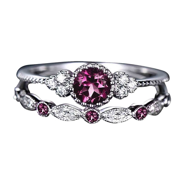 Xihbxyly En venta Anillo de diamantes de acero inoxidable e incrustaciones de diamantes para drenar el metabolismo.
