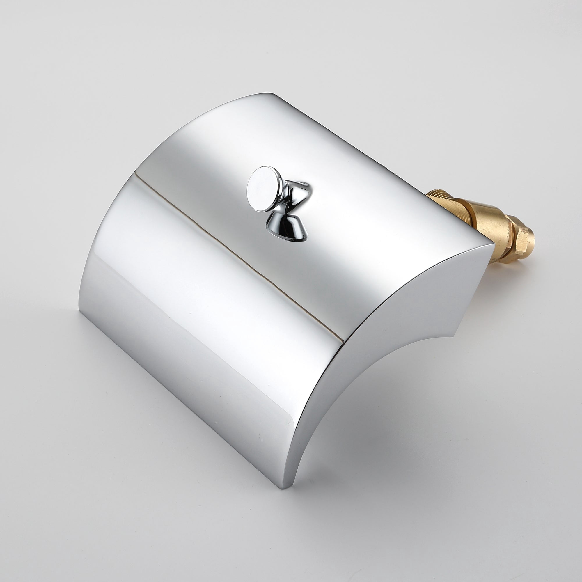 Double Handle High Flow Waterfall Roman Tub Faucet with Diverter and Hand Shower, Chrome Finish