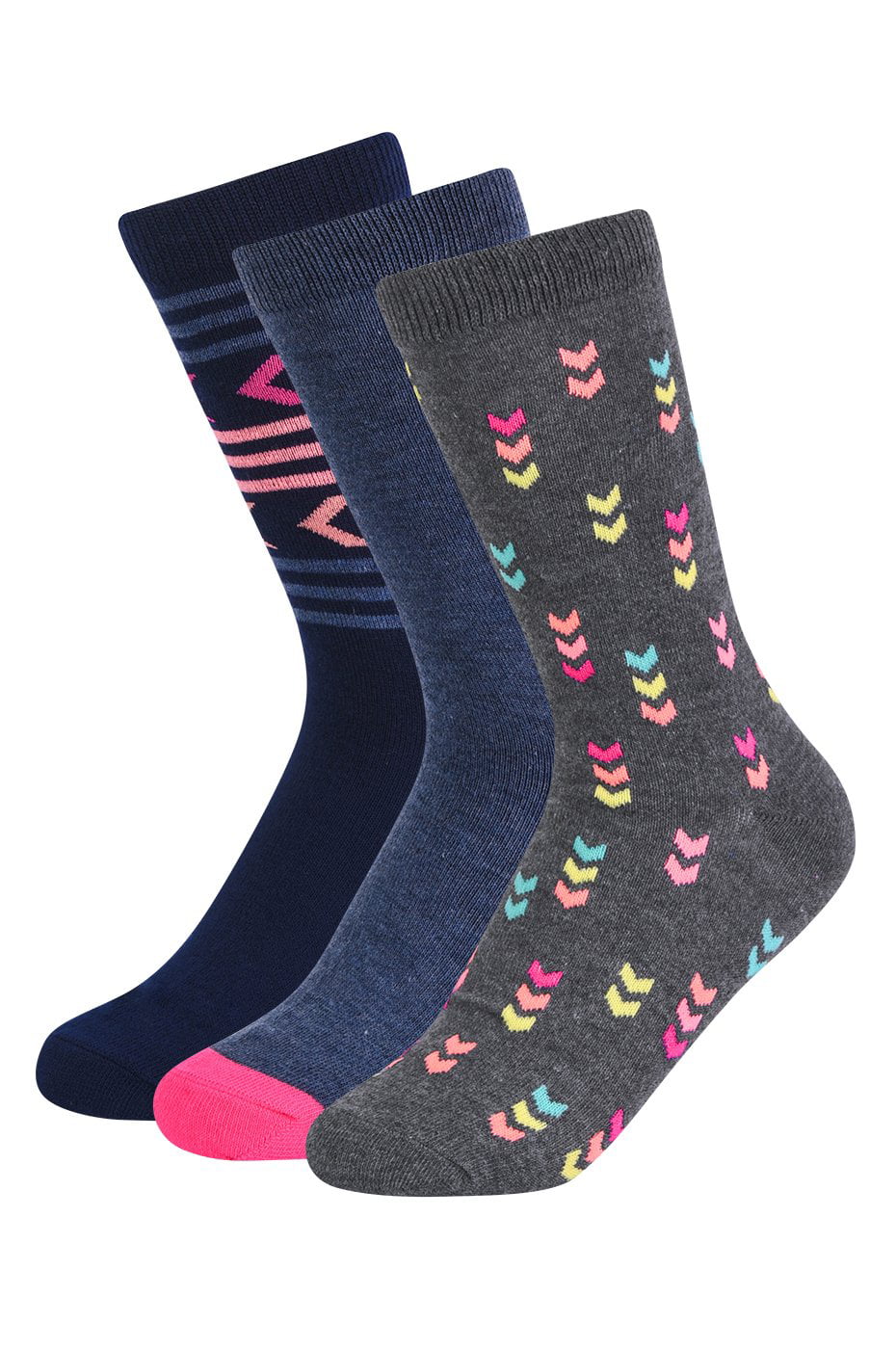 3 Pairs of Women's Premium Fashion Crew Socks (Arrow)