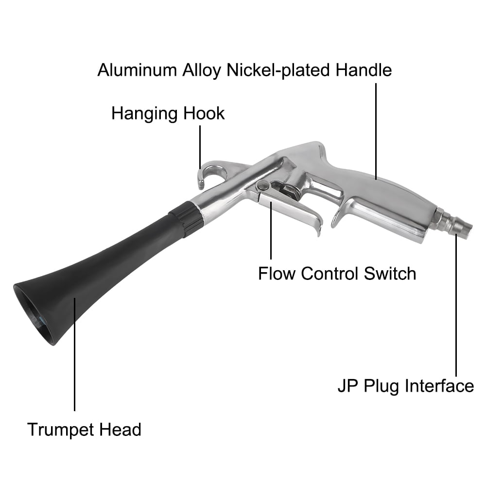 Car Wash Gun Dust Blowing Tornador Air Blow Interior Detailing Cleaning Tools Dry Cleaning 0.4Mpa-10Mpa High Pressure Gun