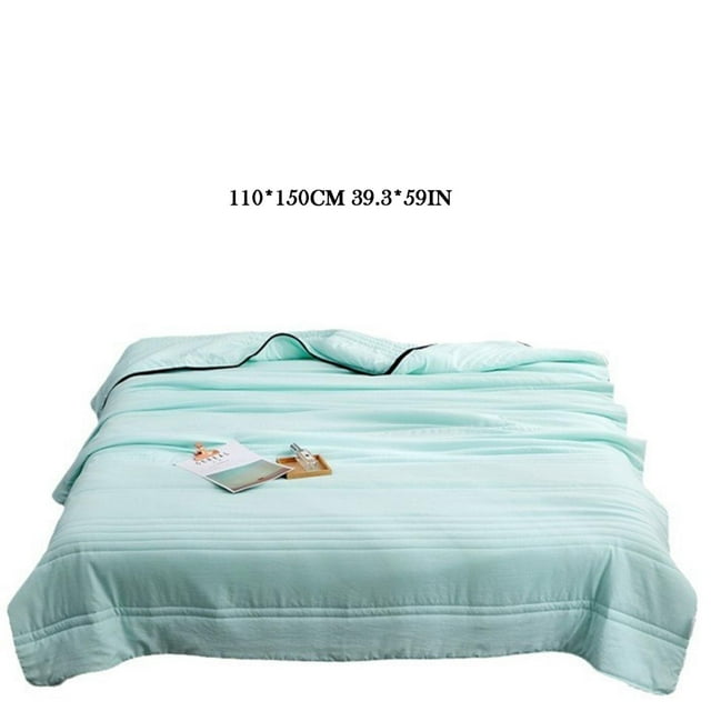 Clearance Solid Color Silk Air Conditioning Blanket Cool Summer Quilted Blanket Absorbs Body Heat To Keep You Cool Bed Sheet Set