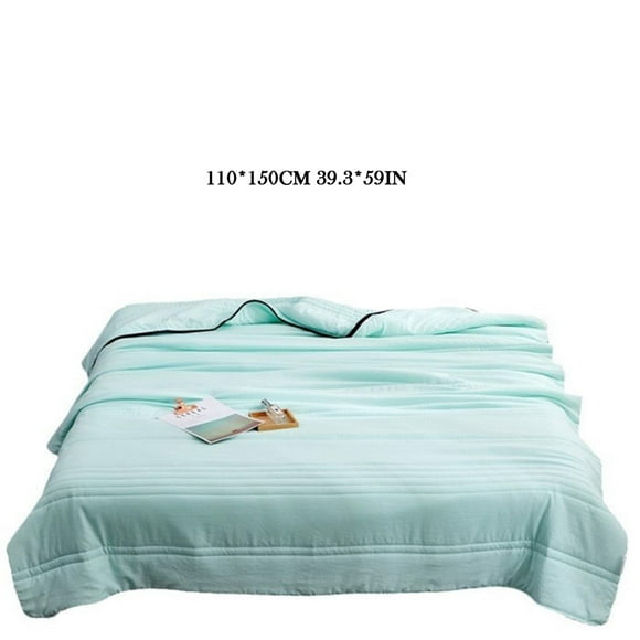 Clearance Solid Color Silk Air Conditioning Blanket Cool Summer Quilted Blanket Absorbs Body Heat To Keep You Cool Bed Sheet Set