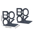 thumbnail image 3 of Book Ends Decorative Metal Bookend Supports for Bookrack Desk Books Exclusive Design Plan, 3 of 6