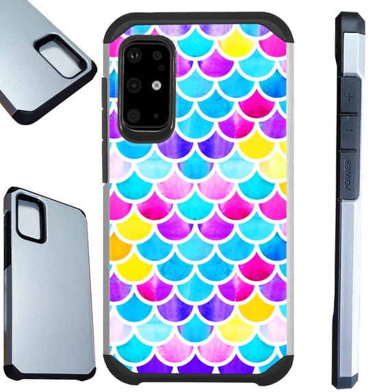WORLD ACC Fusion Phone Case Compatible with Samsung Galaxy Note 20 Ultra Hybrid TPU Phone Cover (Mermaid Colorful)