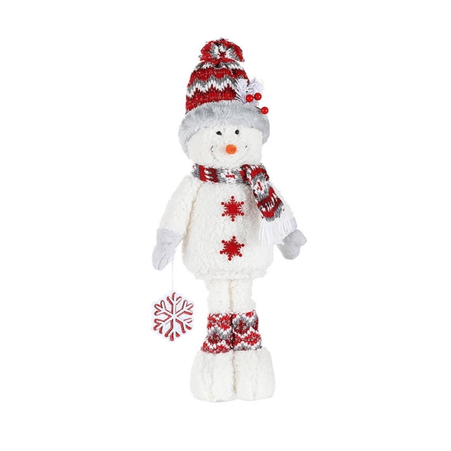 Decoración de Mesa Navideña Macarena Muñeco de Nieve Adorno de Escritorio Estatuilla de Escritorio