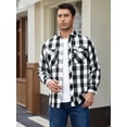 thumbnail image 6 of sogami Long Sleeve Flannel Shirts for Men Casual Button Up Plaid Shirts, 6 of 9