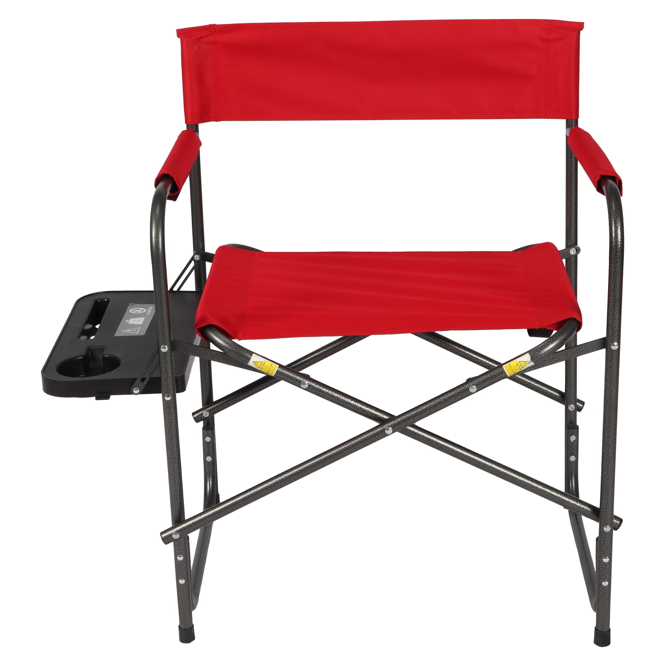 Ozark Trail Director Chair with Side Table, Red - Walmart Business