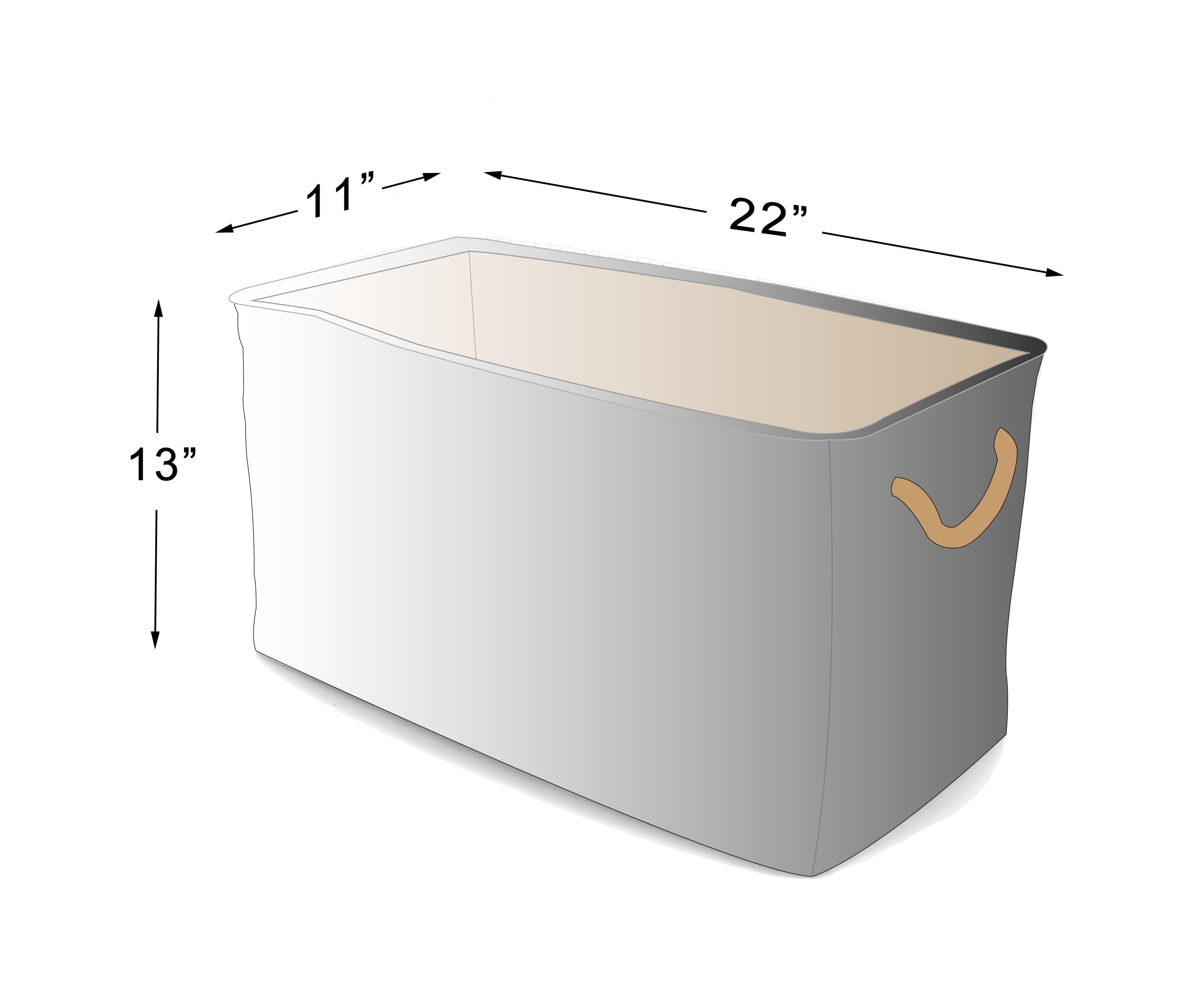 Canvas Laundry Bin (Pin Stripe) by Handcrafted 4 Home