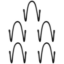 5 Pcs Yoga Mat Holder Wall Yoga Mat Hook Fitness 14.50X6.50X5.50CM Black