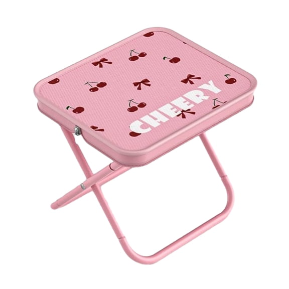 OIUR Outdoor Folding Stool with Carry Bag Portable Lightweight Heavy Duty Camping Backpacking Beach Picnic Fishing Collapsible Chair Seat