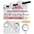 thumbnail image 5 of Valentine's Day Blackout Curtains for Bedroom - 84 Inch Long Light Blocking 2 Panels Set, Romantic Pink Roses Love Heart Flowers Thermal Insulated Living Room Drapes Grommet Window Curtains 52"x84", 5 of 8