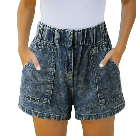 

koaiezne Women Summer Short Jean High Waist Pant Slim Hole Jean Short With Pocket Casual All- Trouser Sequin Pants Women plus Size Soft Pajama Pants for Women plus Size